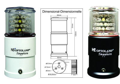 ANCHOR and DISTRESS FLASHING Navigation LED Light SAPPHIRE