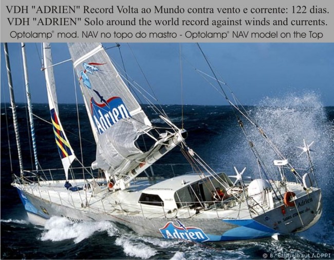 VDH &quot;Adrien&quot; Solo around the World record against winds and courrent