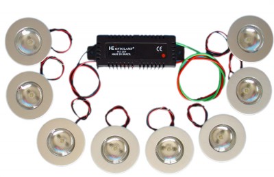 SURFACE MOUNT LIGHT 3512 - KIT for 1 to 12 spots