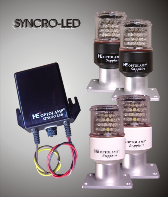 SYNCRO-LED® Possibilité de synchroniser avec des stroboscope Optolamp®