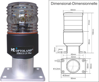 LUZ de FONDEO Y DISTRESS con LED 4 EN 1 SÍRIUS LX-Plus 2 - 4 en 1 BI-DIMENSIONAL